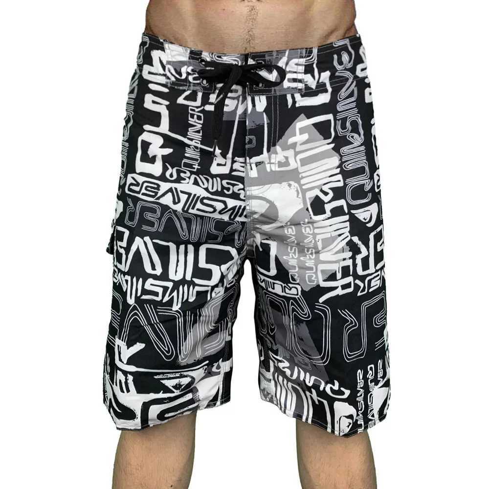 Mens Shorts Swimwear Swimsuit Swimming Trunks Sexy Beach Shorts Surf Board Male Summer Breathable Clothing Pants Plus-size slacksXJ250304