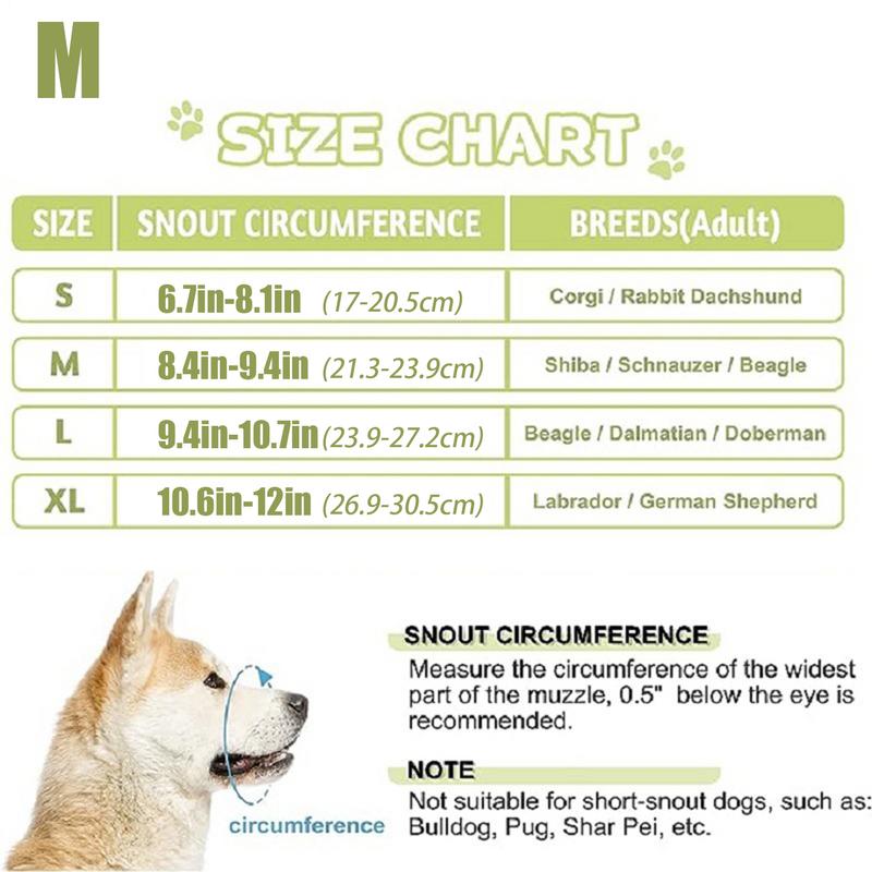 Mesh Dog Muzzle Pet Mouth Guard With Air Mesh Breathable Soft Covered Puppy Training Muzzle Prevents Biting Wildlife Scavenging