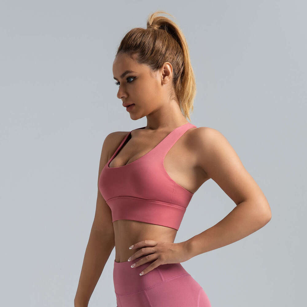Special Zone Elastic Sports Women's Shockproof High Strength Yoga Vest Detachable Chest Cushion Naked Fitness Bra KLMY