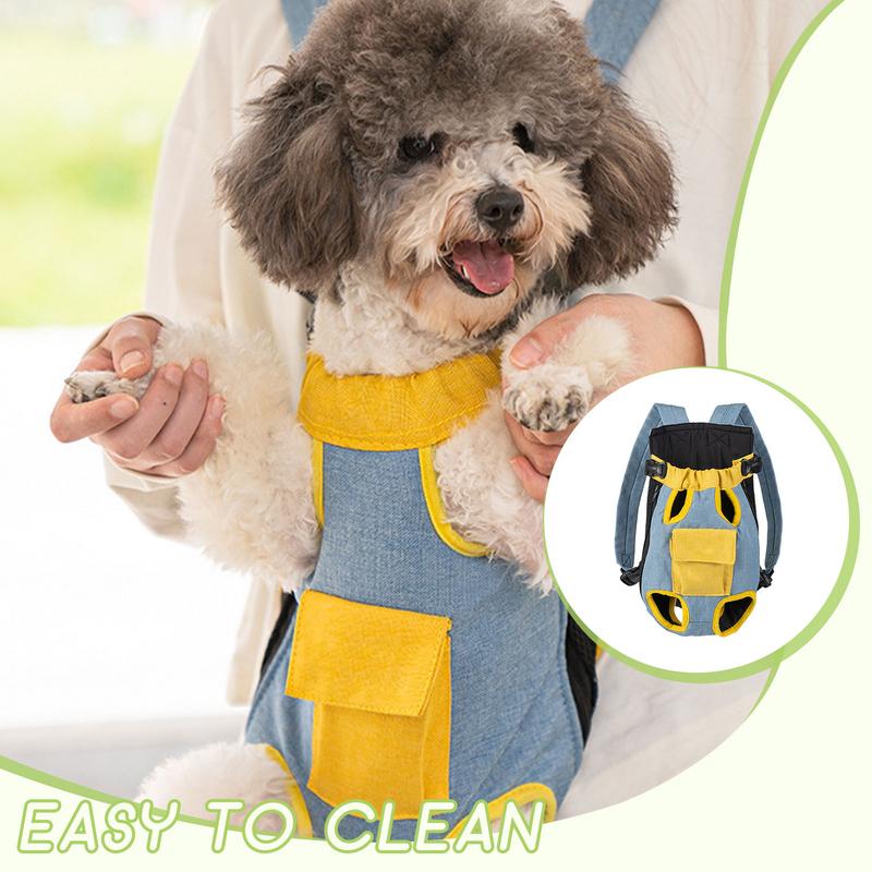 Dog Carrier Backpack Cat Legs Out Adjustable Travel Bag Portable Puppy Accessories For Small Medium Dogs Small Pet Supplies For