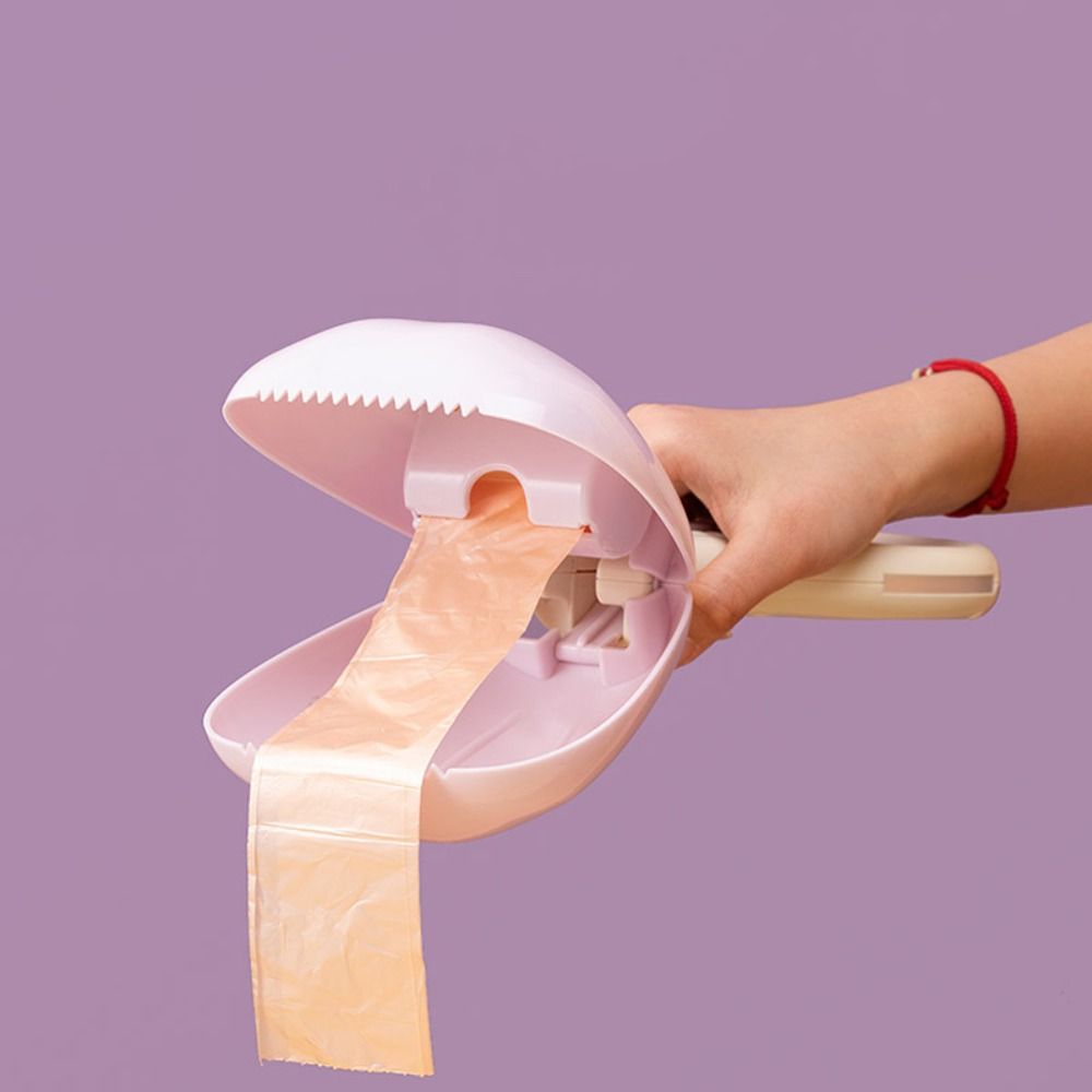 Portable Pet Shit Bag Clip Automatic Eco Friendly Dog Waste Bag Dispenser Creative Dog Poop Bag Holder Storage Container