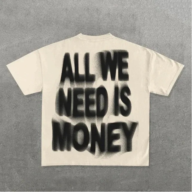 Men's Women's T-shirts Printing Latest Edition Double-sided Print Sports Tees Brother Gothic Oversized T-shirt Street Top Y2k Clothes