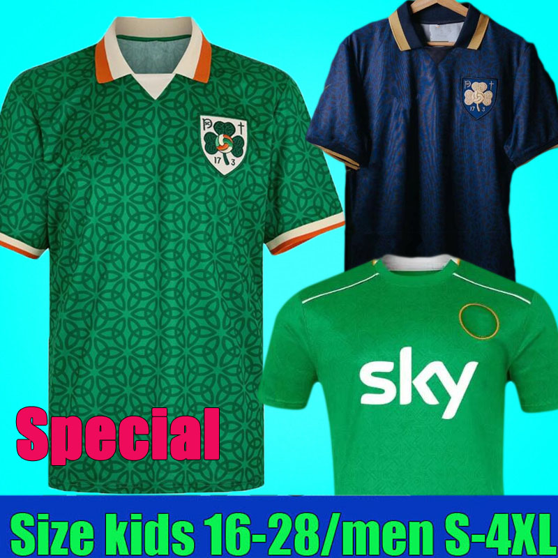 2025 Ireland Special Soccer Jerseys Home Green Kids Kit DOHERTY DUFFY 24 25 National Team Tops Tee Egan BRADY KEANE Hendrick McClean Men Kids Football Shirt