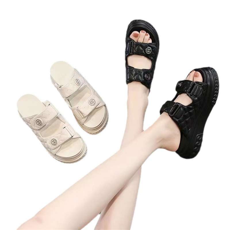 free shipping designer Slippers for woman 2025 new summer outdoor casual Low sandal