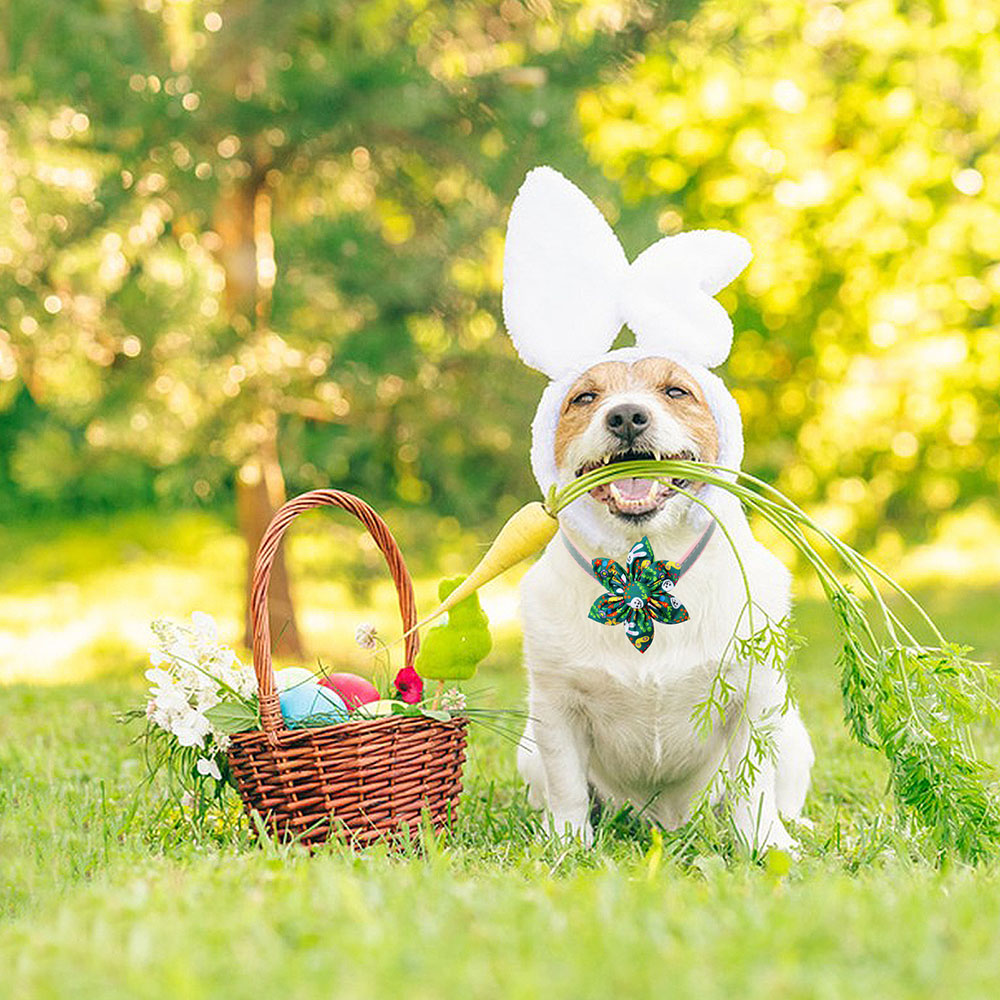 30PCS Easter Pet Dog Bow Tie Remove Small Dog Cat Bowties For Collar Holiday Dogs Pets Grooming Products Dog Accessories