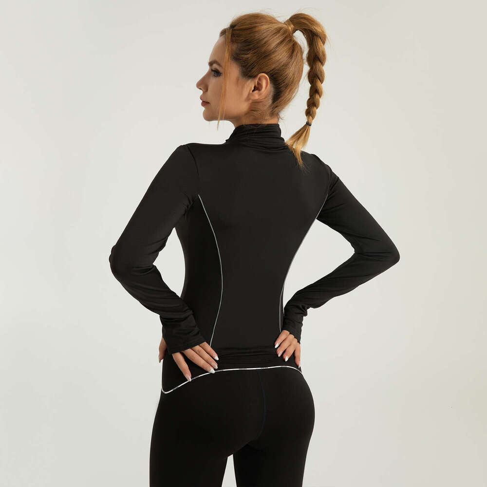 New Line Yoga In The Special Zone With Stand Up Collar Slimming And Slimming, Night Running Reflective Sports Jacket For Women KLMY