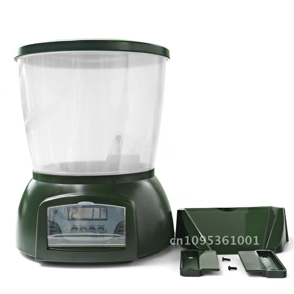 Automatic Pond Food Fish Feeder Dispenser Digital Accessories Method Aquarium With Feeder LCD Aquarium Timer