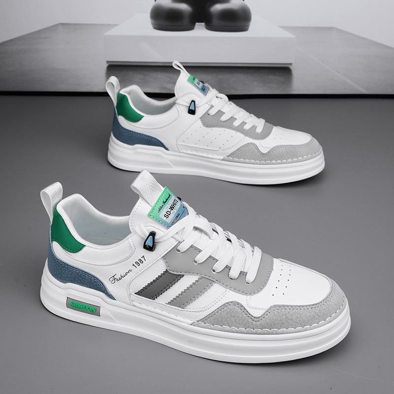 Men's shoes new 2025 summer breathable small white shoes, Maillard trend versatile soft sole lightweight casual sports shoes