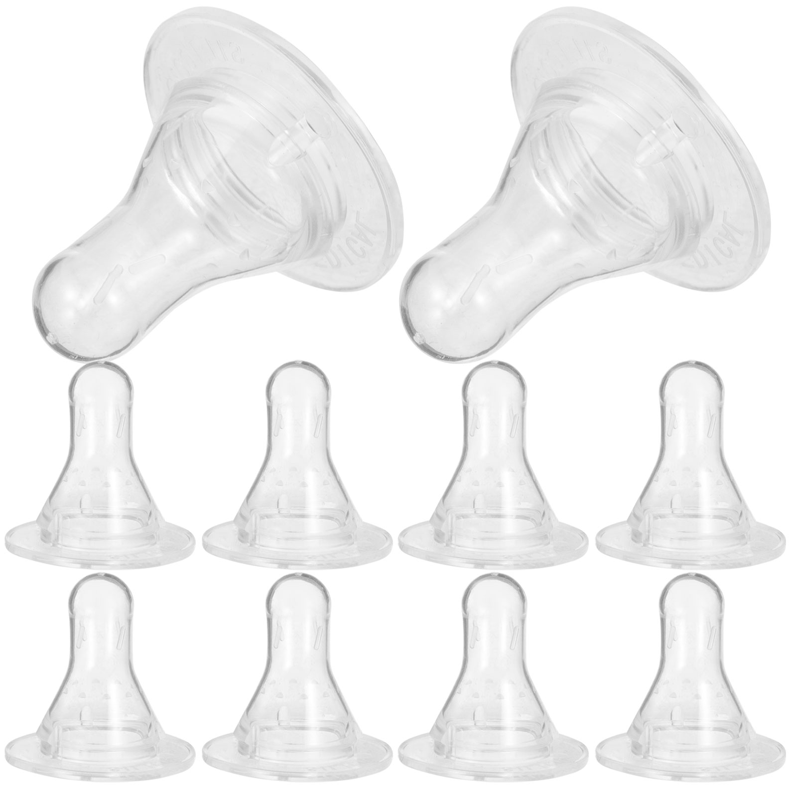 10 Pcs Pet Pacifier Baby Milk Bottles Nipple Pacifiers for Nursing Lamb Feeding Accessory Cow Silica Gel Pig Animal Farm Supply