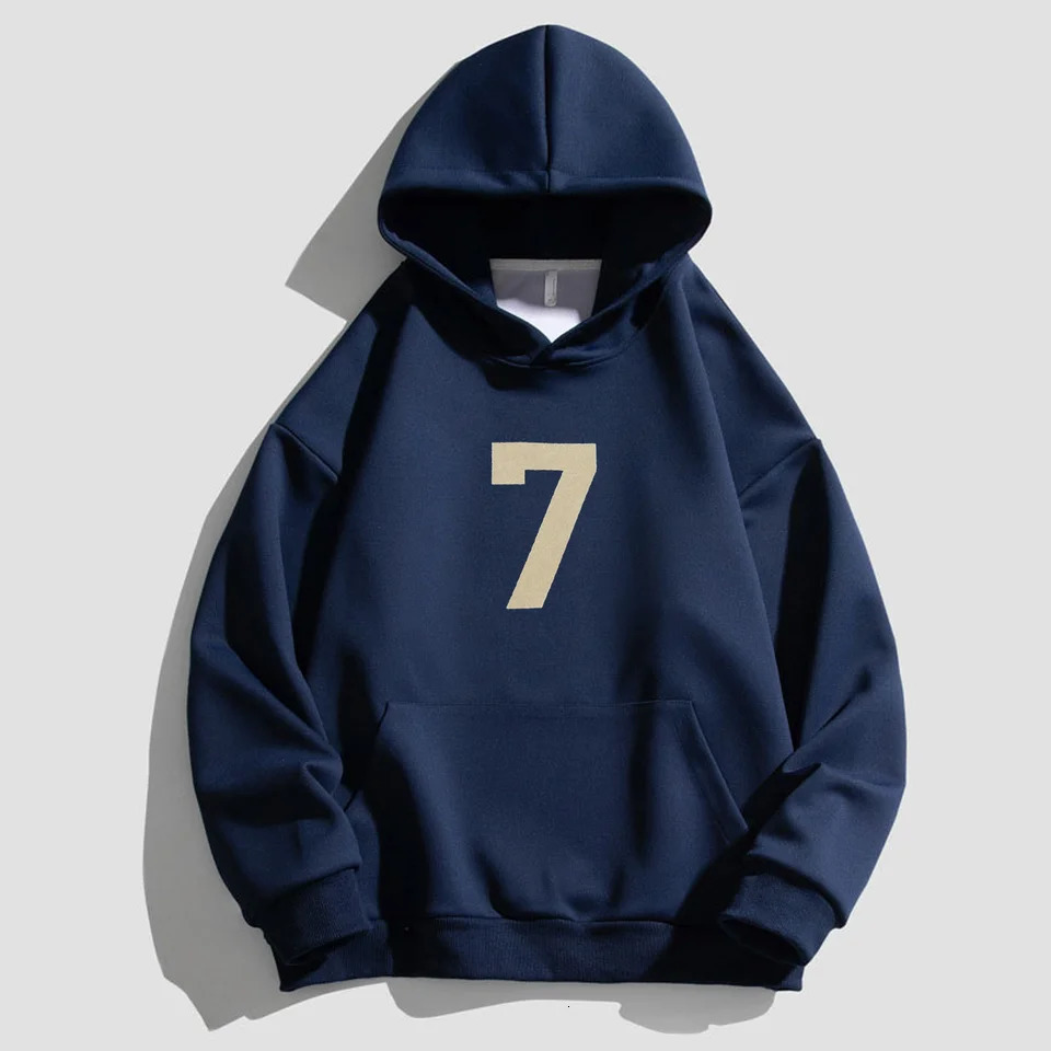 320 Of Grams Heavy CottonFOG CRAZY 7 Printed Vintage Hoodie Fashion Trend Warm FlEEce Mens Womens Tops 250304