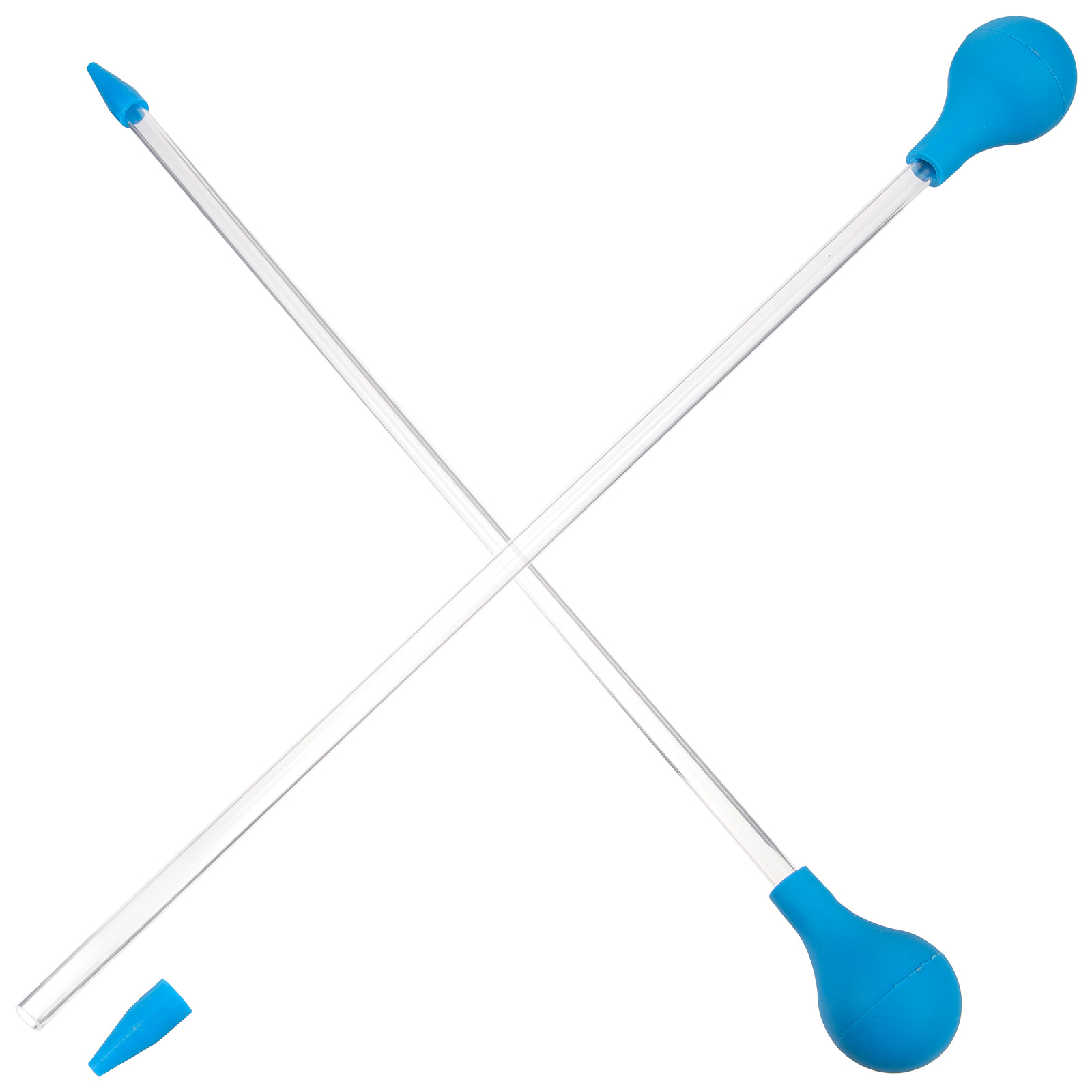 2 Pcs Sponge Accurate Dispensing Fish Tank Feeder Tube Coral Food Aquarium Soft