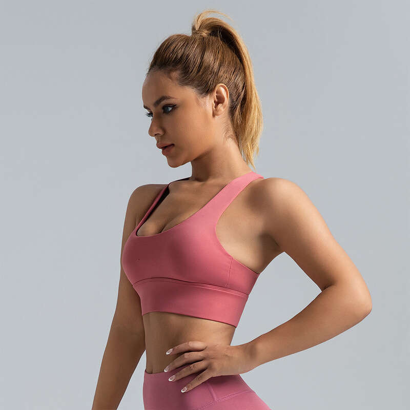 Special Zone Elastic Sports Women's Shockproof High Strength Yoga Vest Detachable Chest Cushion Naked Fitness Bra KLMY
