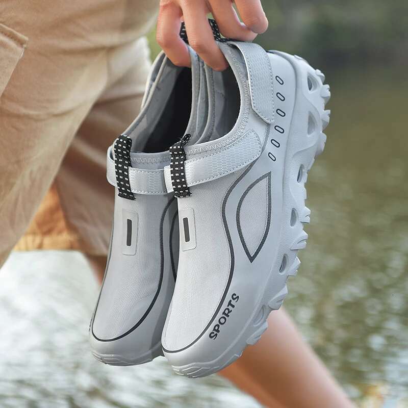 Men Aqua Wading Hiking Athletic Running Outdoor Walking Shoes Lightweight Comfortable Breathable Plus Size