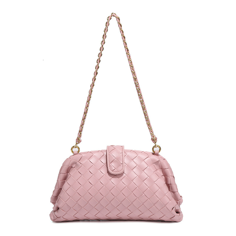 Fashionable And Minimalist New For bags designer handbags Hand Woven Gold Chain Single Shoulder Armpit Cloud Bag Clip Bag