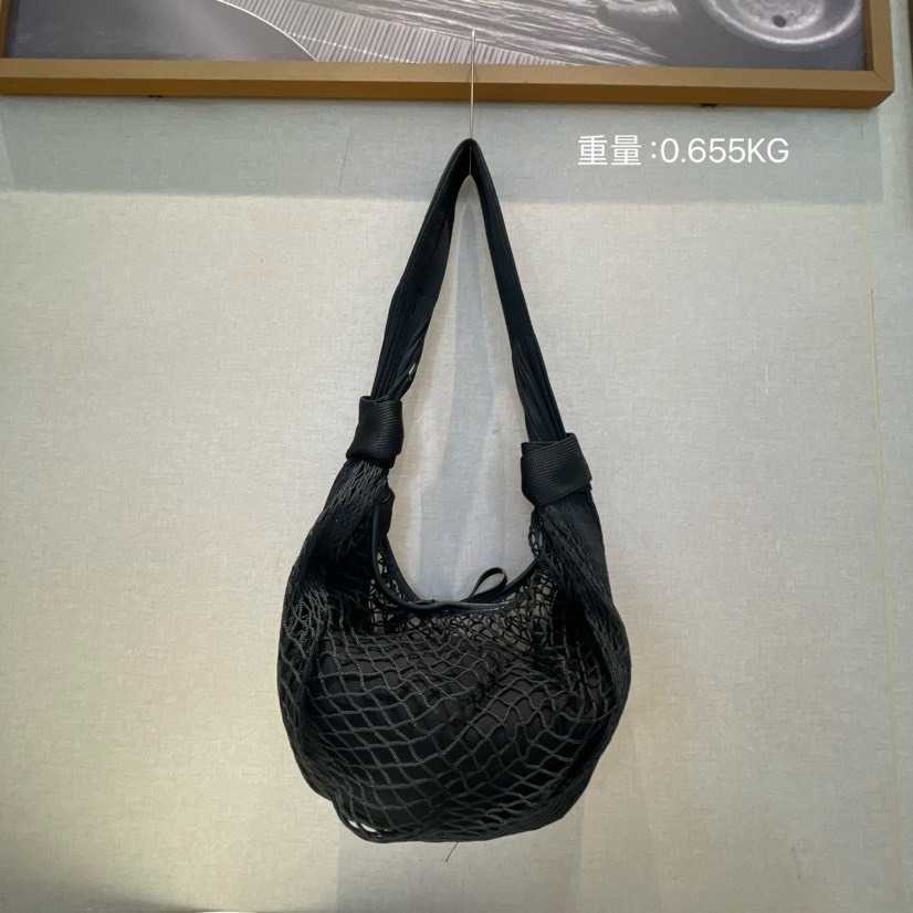 Trendy and Versatile Mesh Bag with Popular Internet Celebrity, Contrasting Color Horn Bag Design, Single Shoulder Crossbody Bag 250315