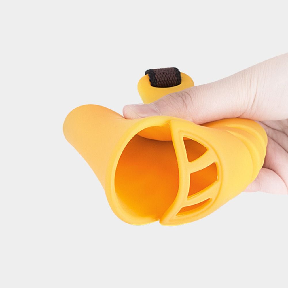 Cute Anti Bite Dogs Muzzles Adjustable Soft Dog Mouth Mask Breathable Silicone Dogs Mouth Cover Anti-Licking