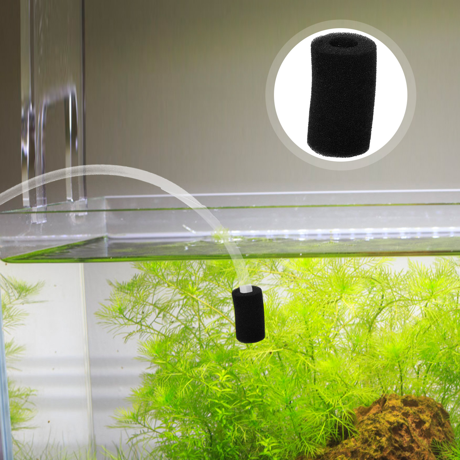 20 Pcs Filters Aquarium Prefilter Sponge for Fish Tank Cover Pre-filter Absorb Water