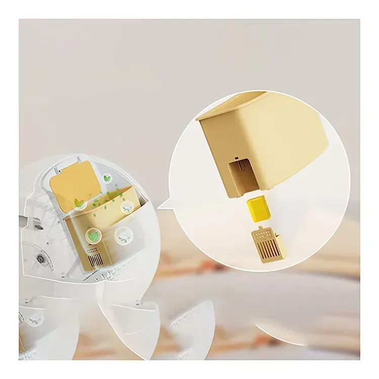 2025New Automatic Cat Toilet With APP Odor Control UBPET Airrobo C20 Smart Cat Litter Box Multi-Cat Recognition