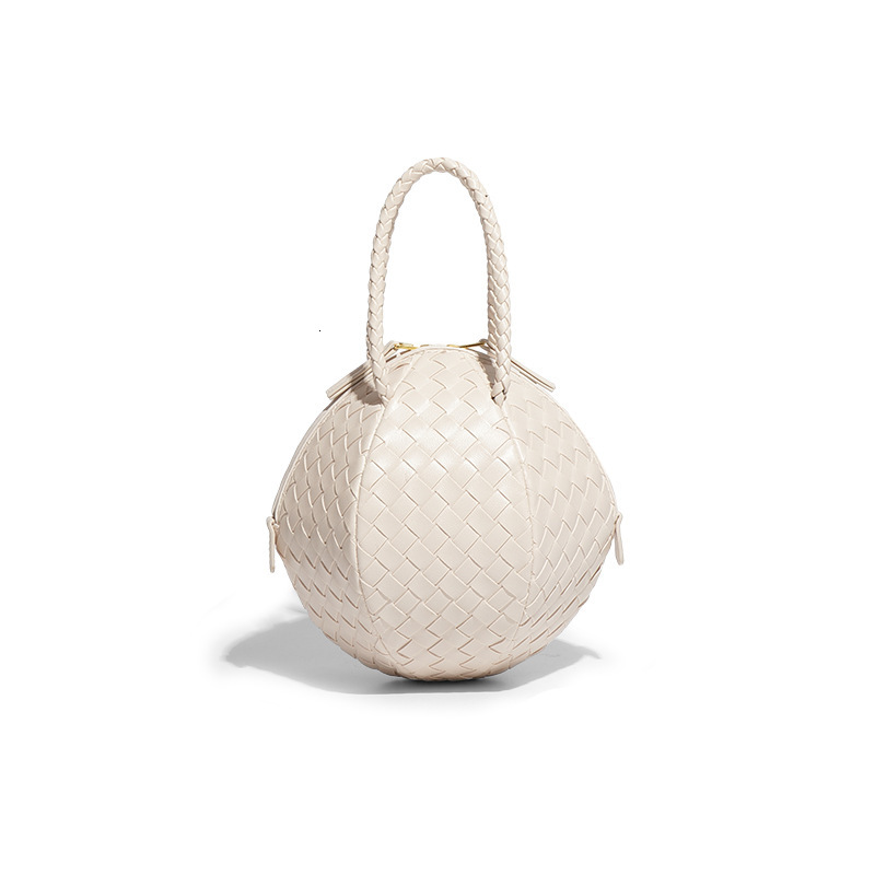 Fashionable Design Spring/Summer New Handwoven Handheld Embroidered Ball With Simple And Versatile Texture, Single Shoulder Crossbody Bag For Women