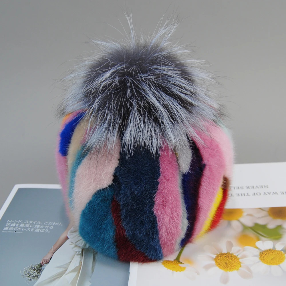 Home>Products>Womens Genuine Natural Mink Hats>Adult Handmade Warm Winter Baseball Hats>Elegant and Fashionable Hats 250228