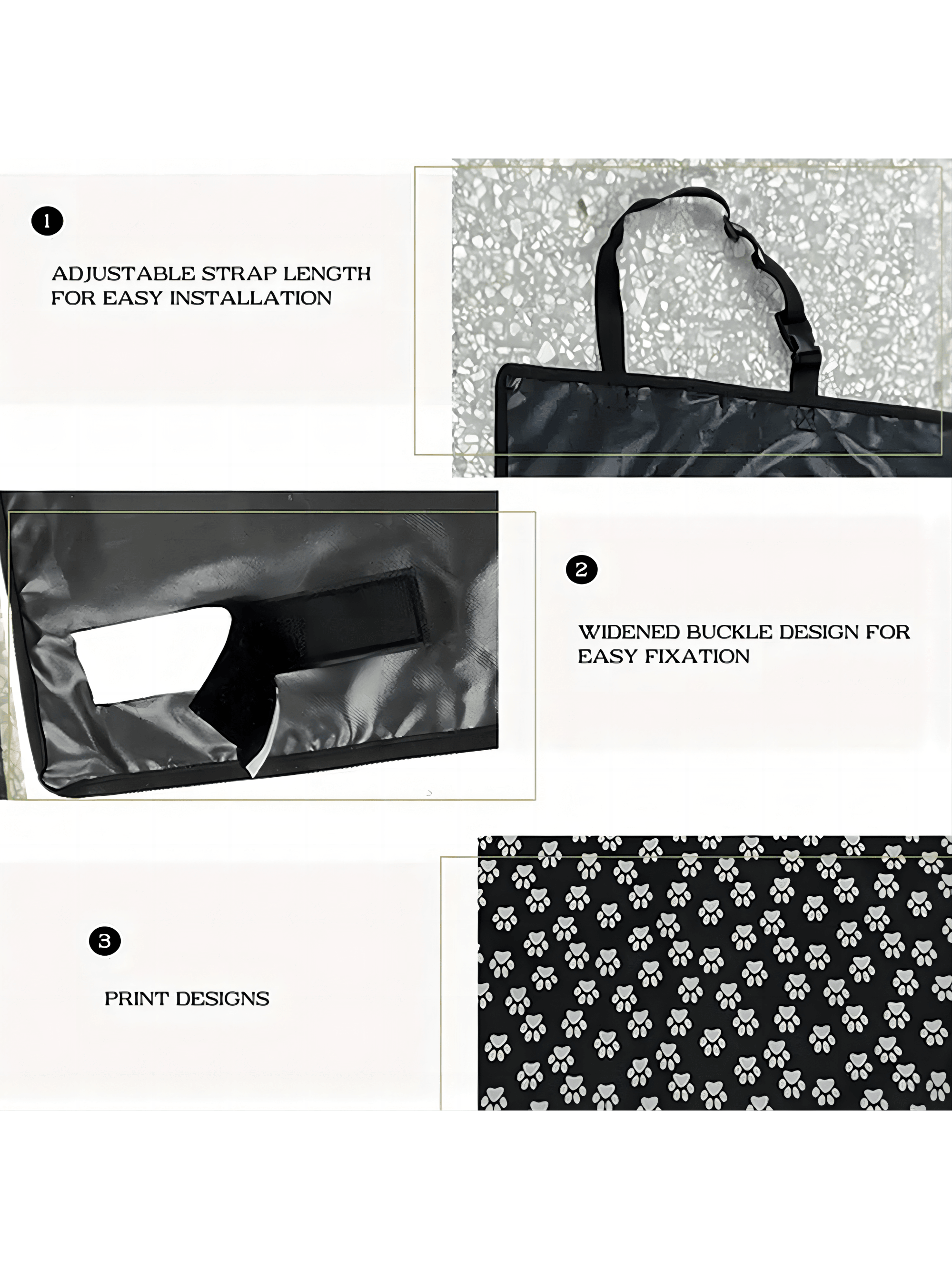 Waterpoof Pet Dog Car Rear Back Seat Carrier Cover Mat Blanket Hammock Cushion Protector For Cat Puppy Animal Golden Retriever