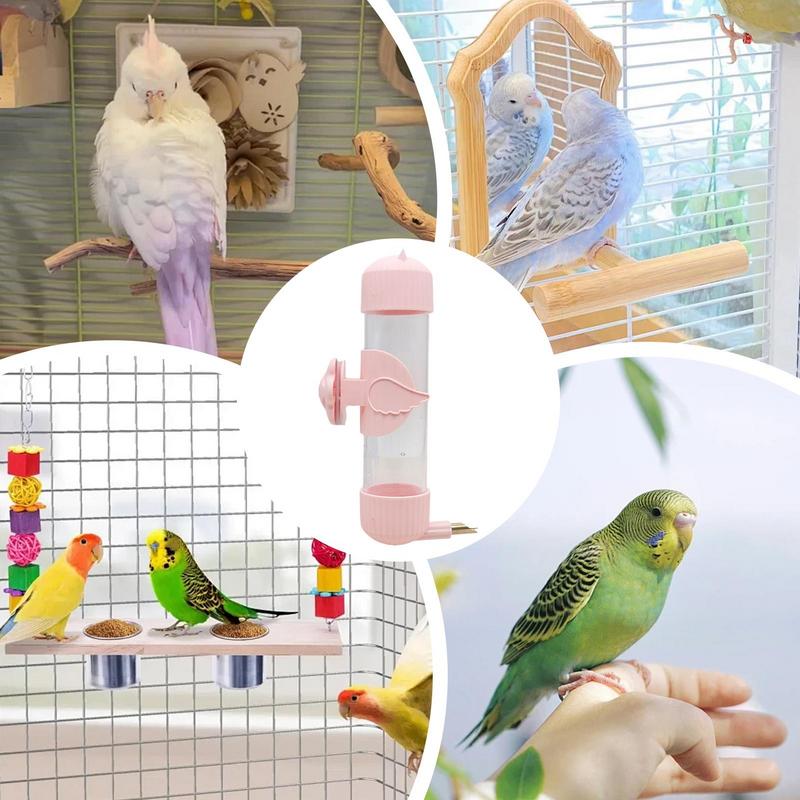 Bird Water Bottle For Cage Bird Drinking Waterer Bottle Small Animals Automatic Water Drinker For Budgies Cockatiel Lovebird