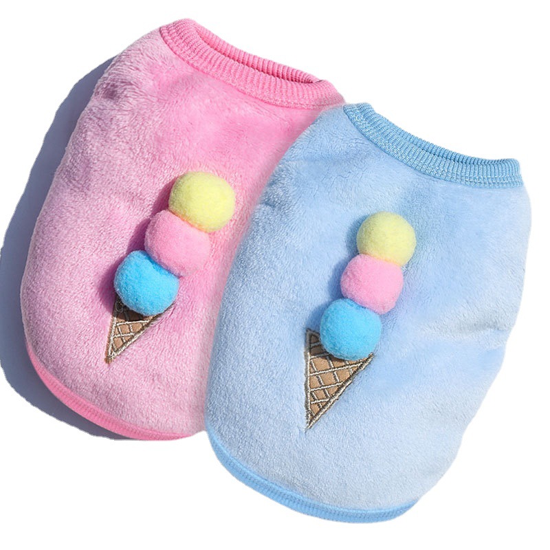 Space - themed Faux Fur - lined Warm Vests for Tiny Dogs, Newborn Puppies, Adult Cats, and Shih Tzu - style Pets