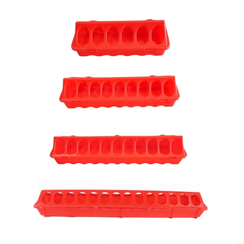 6XDD Farm Breeding Feeding Bucket Chicken Bird Pheasants Pigeons Rearing Troughs