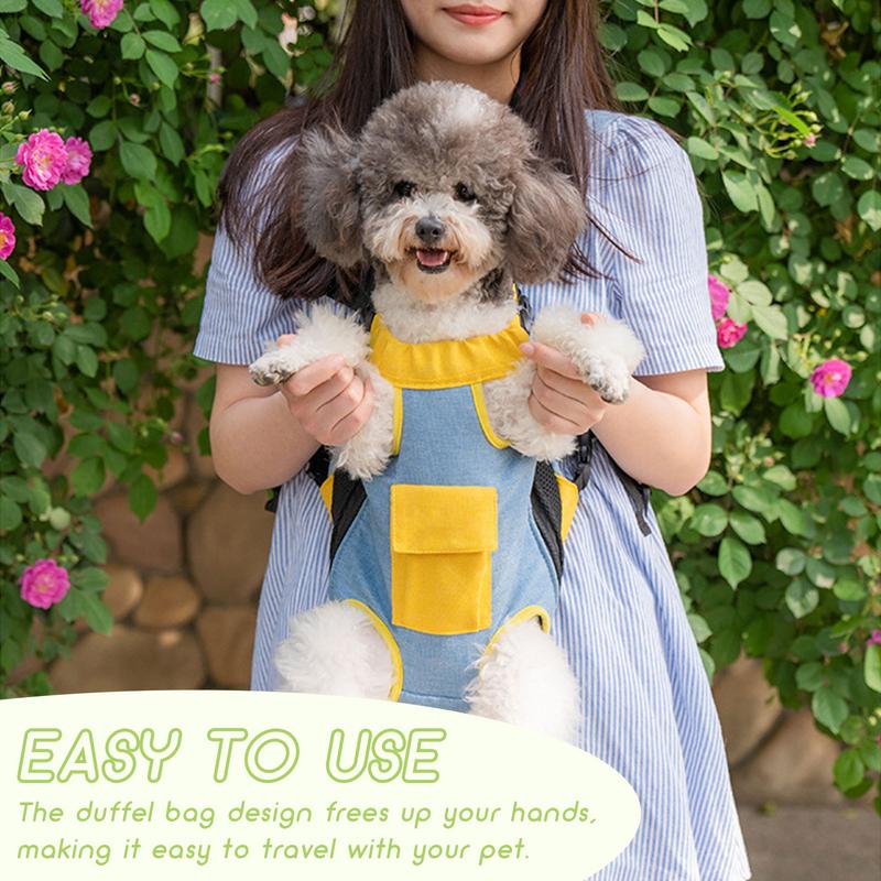 Dog Carrier Backpack Cat Adjustable Carrier Bag With Legs Out Portable Puppy Accessories For Small Medium Dogs Small Pet