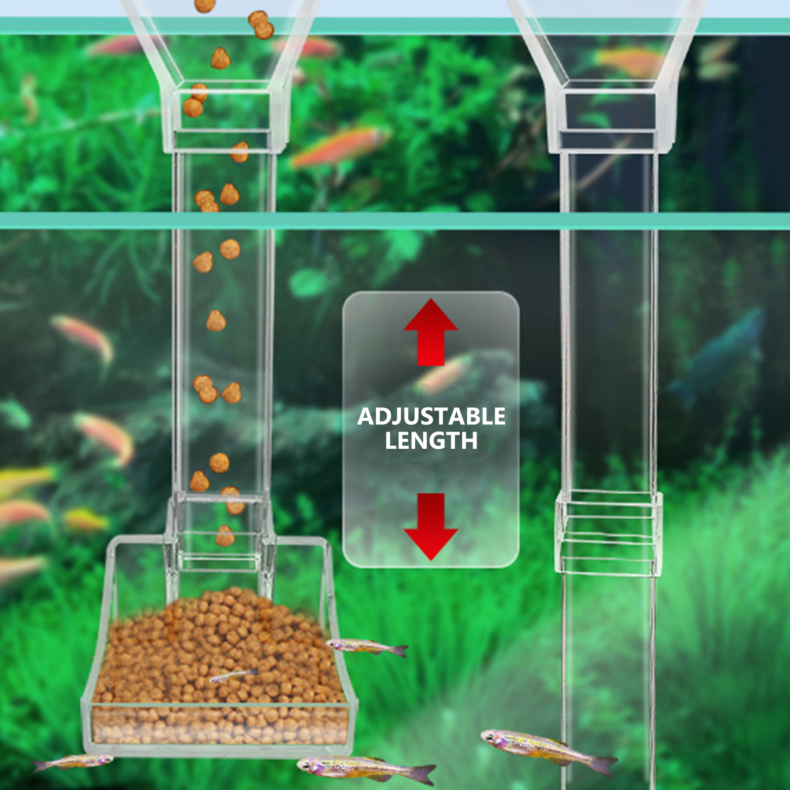 Aquarium Accessories Fish Tank Feeder Feeding Tool for Transparent Feeders Pvc Tube