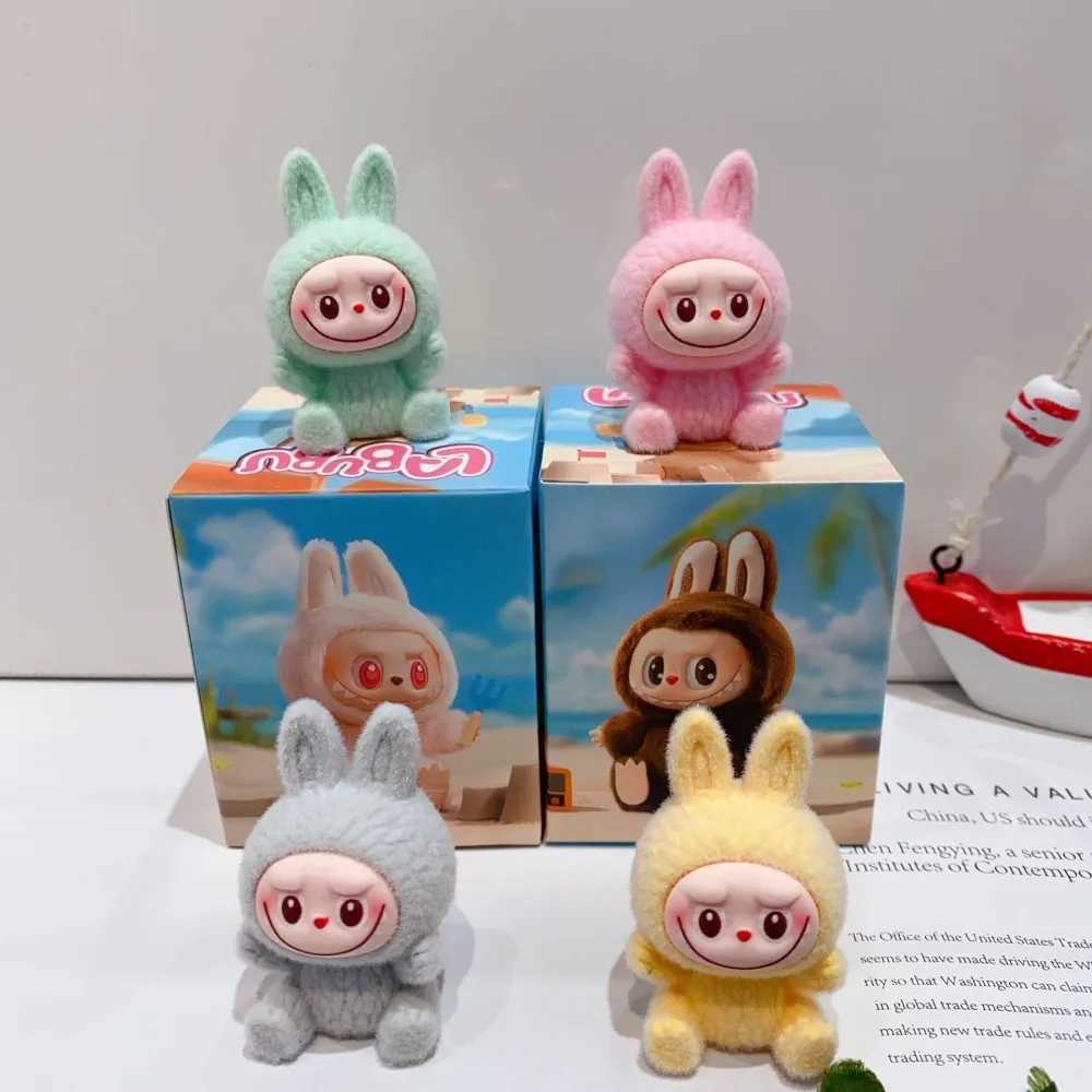 Free shipping Mini Labubu Blind Box The Monsters Heartbeat aron Enamel Face Pvc Figurine Tabletop Ornament Kawaii Doll Kid Birthday Gift
