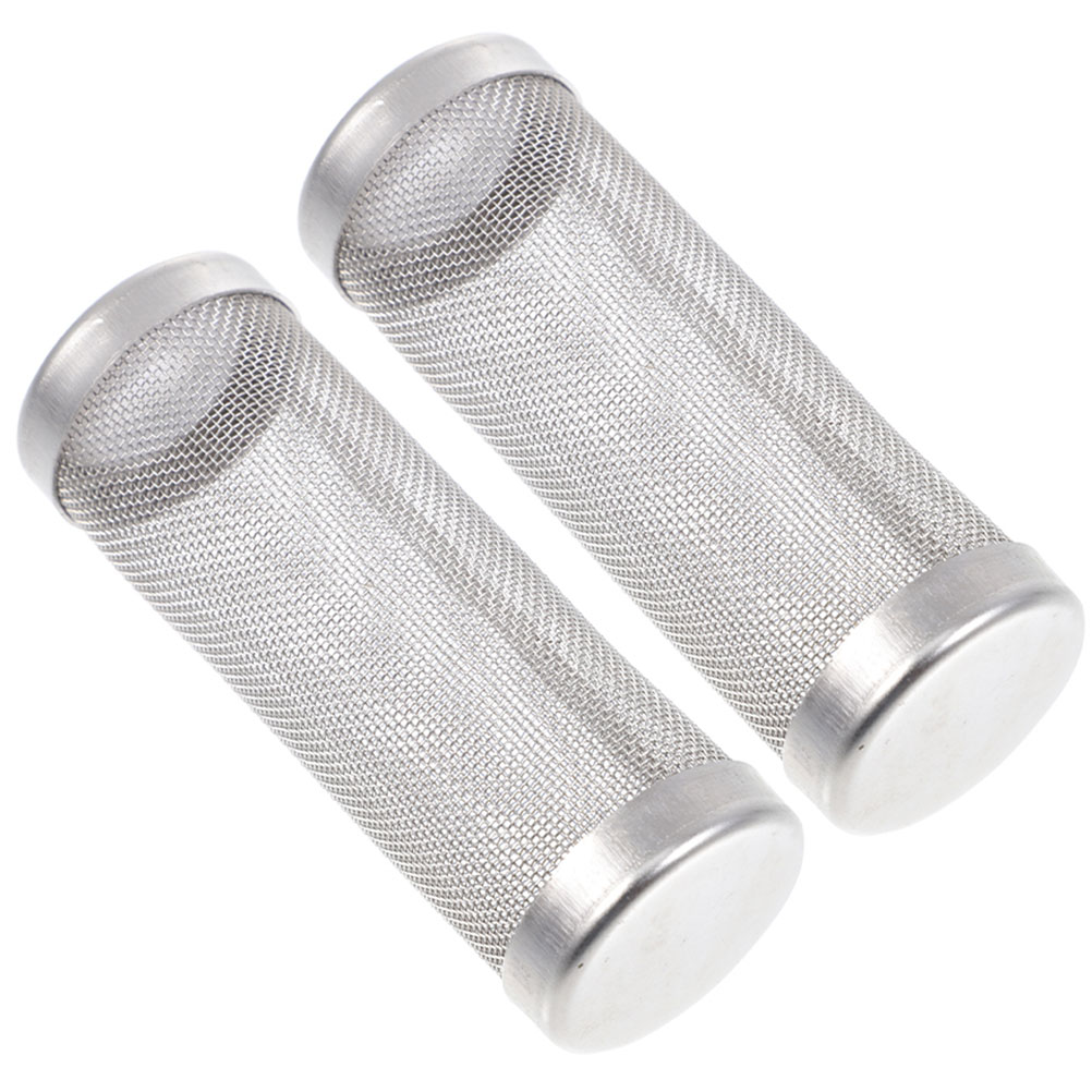 2 Pcs Water Outlet Protective Cover Filters Case Metal Aquarium Filtration Mesh Basket Tank Fish