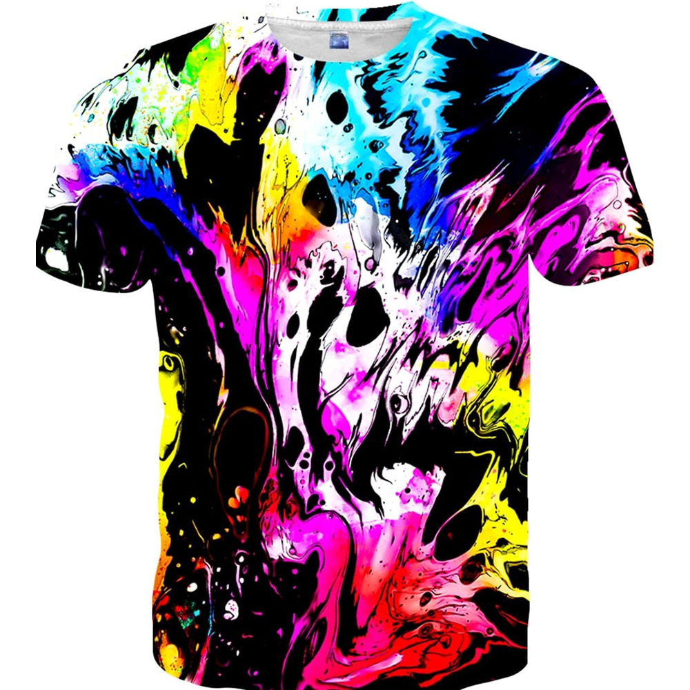 Mens T shirt Men's Women's Shirts Unisex 3D Graphic Print Fashion Novelty Casual Tops tee Casual tops summer clothes colored pattern