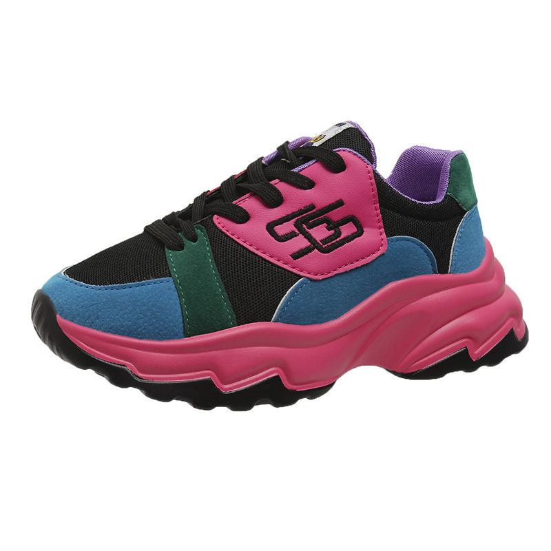 Sports with thick sole casual 2025 fashion new spring/summer plus size colored women's shoes ddmykukumalu