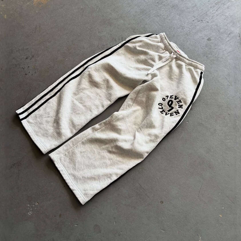 Y2K number 07 sports shirt embroidered three-dimensional pattern men's and women's spring loose hoodie