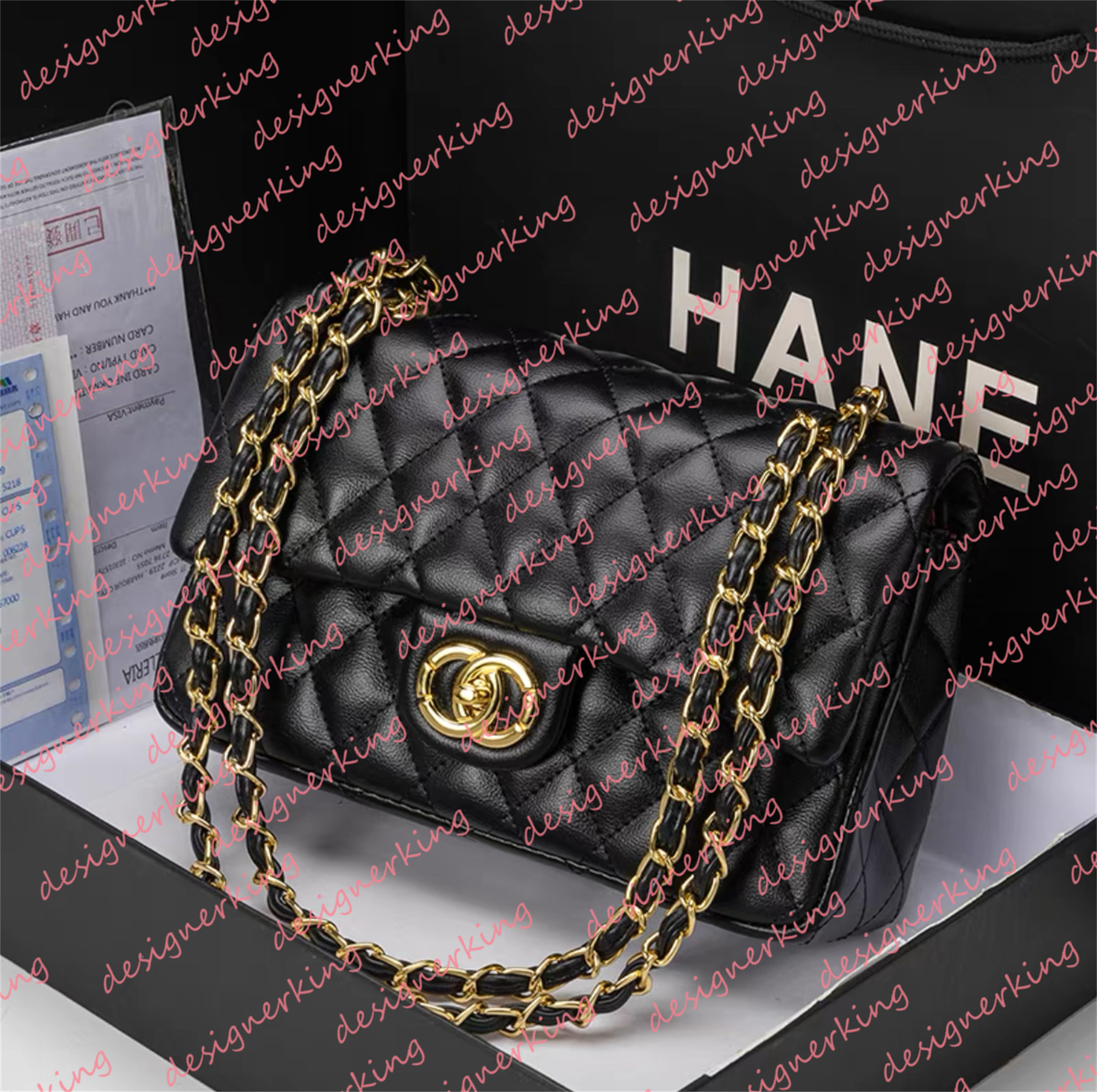 Designer Bag Women Shoulder Chain Bags Clutch Flap Totes Bag Wallet Check Velour Thread Purse Letters Solid Hasp Waist Square Stripes woman Luxury Handbag backpack