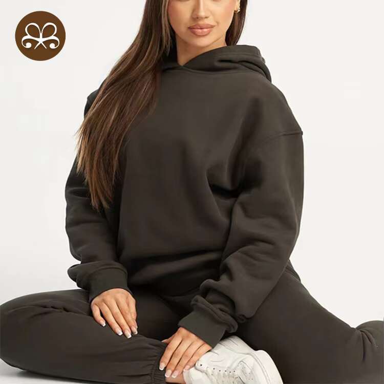 Wholesale Custom High Quality Casual Heavyweight Womens Hoodies Sweatshirts Hoodie
