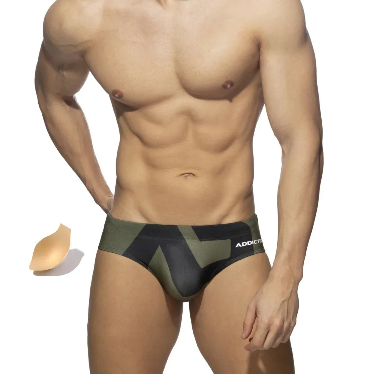 Mens Low Rise with Push Pad Swim Briefs European American Fashion Surf Bikinis Summer Spring Beach Swimming Quick Dry 250305