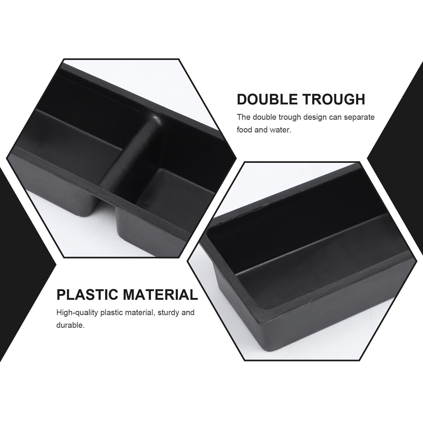 2 Pcs Cage Tray Pigeon Feeder Chicken Chickens Ducks Containers for Food Poultry Troughs Feeding Feeders Anti-spatter Manger