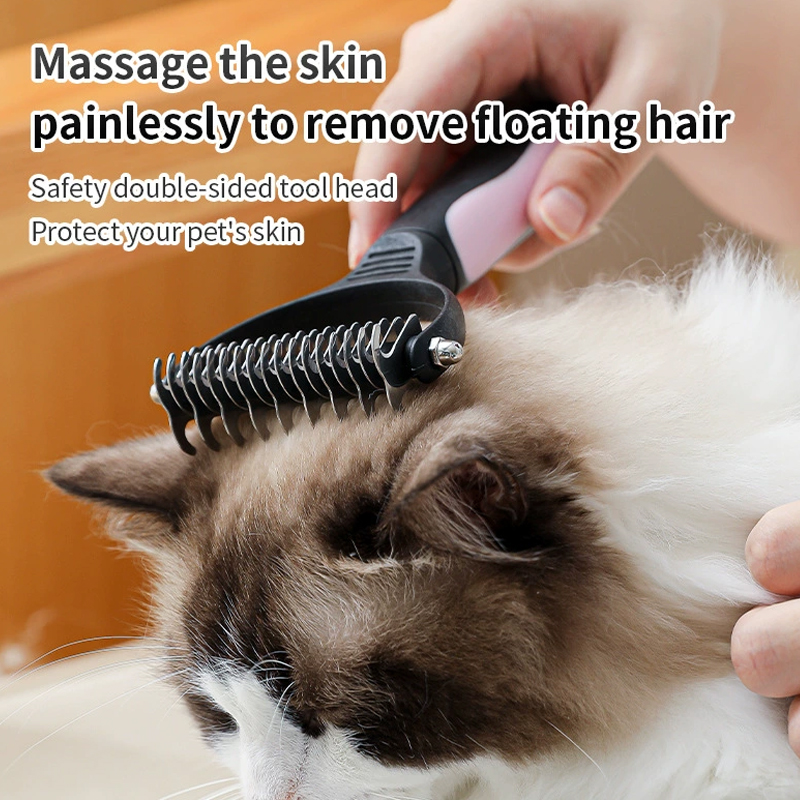 Professional Pet Deshedding Brush Cat Dog Hair Remover Pet Fur Knot Cutter Puppy Cat Comb Brushes Dogs Pet Shedding Grooming to