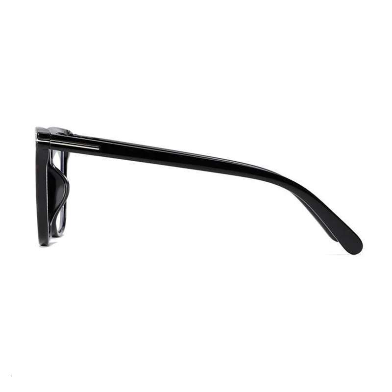 Transparent Tea Frame Square Prescription Glasses Degree Women Men Fashion Student Optical Lenses With Recipe