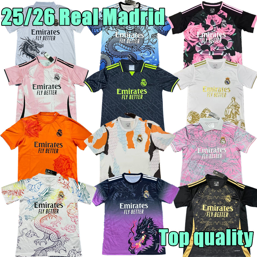 25/26 MadridS Soccer Jerseys VINI JR BELLINGHAM VALVERDE ASENSIO MODRIC designer t shirt 2025 Madrid football shirt