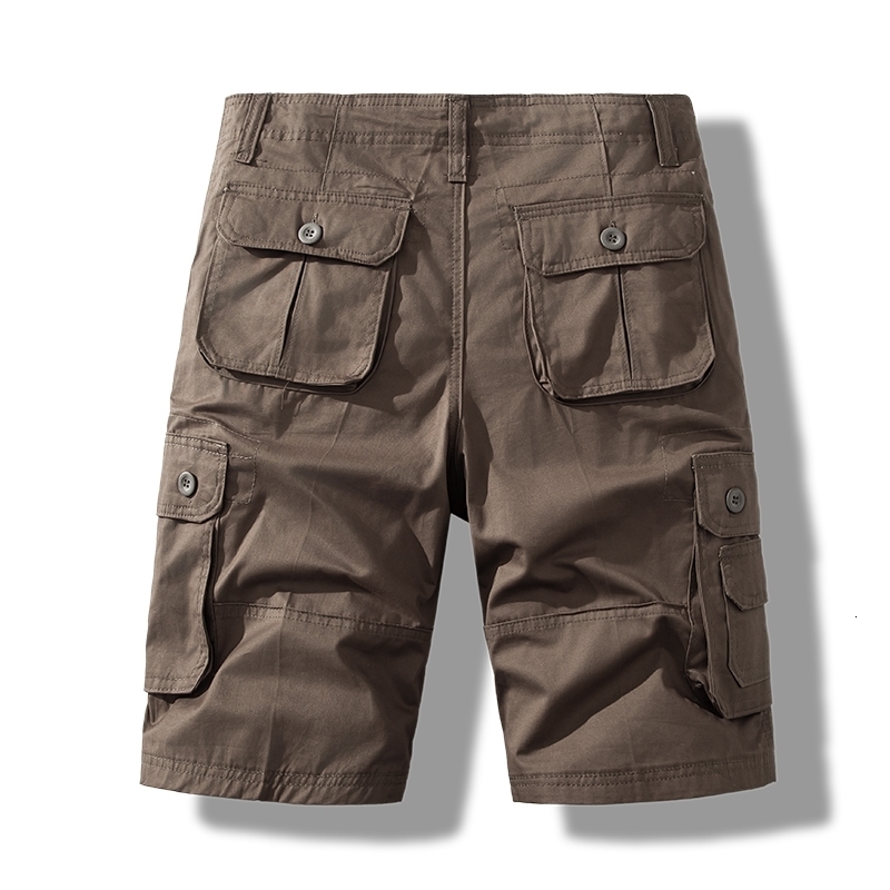 Mens Short Pants Cotton Cargo Shorts Tactical Breeches Casual Sports Man Hiking Fishing Streetwear 250304
