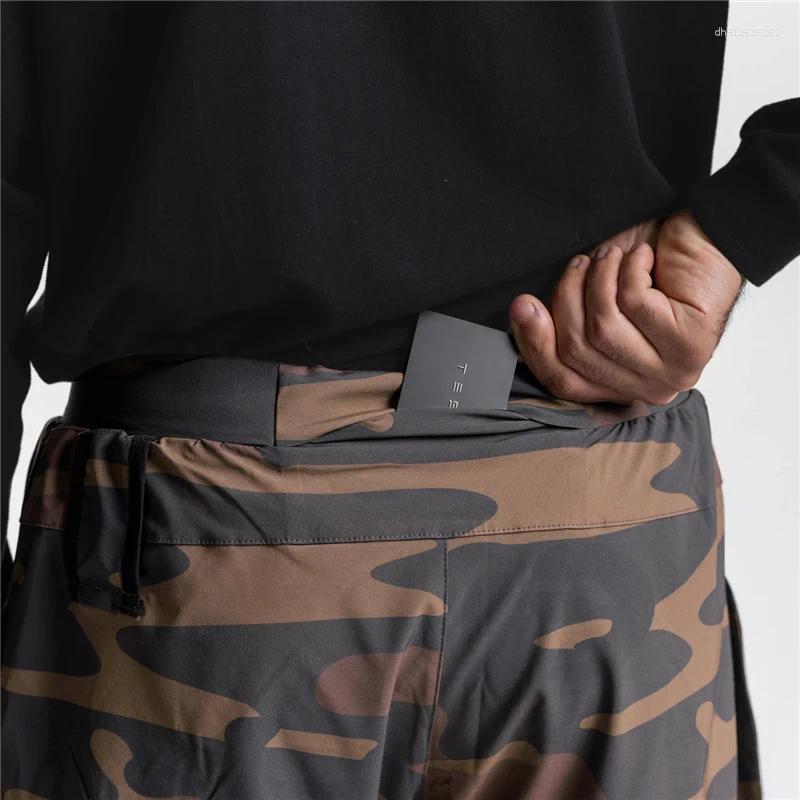 Men's Shorts 2025 2-in-1 Summer Running Breathable Quick-Dry Basketball Training Men Gym Fitness Exercise Short Pants