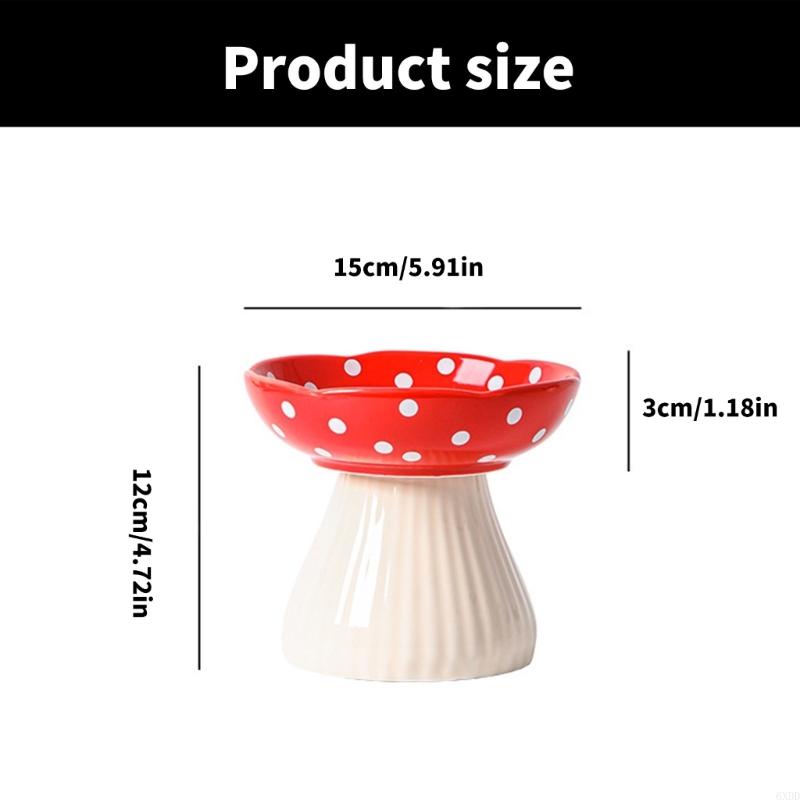 6XDD Decorative Slow Feed Cats Dish Cartoon Feeder Slow Feeding Dish with Stand