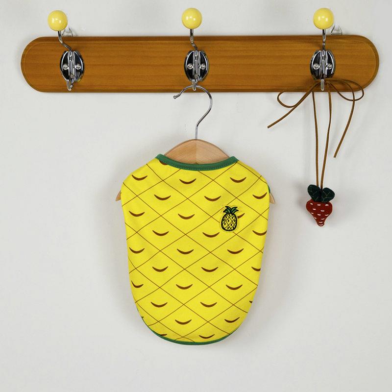 Dog Vest Pet Puppy Dress Vest Soft Breathable Dog Cat Shirt Cute Watermelon Pineapple Outfit Clothes For Small To Large Dogs