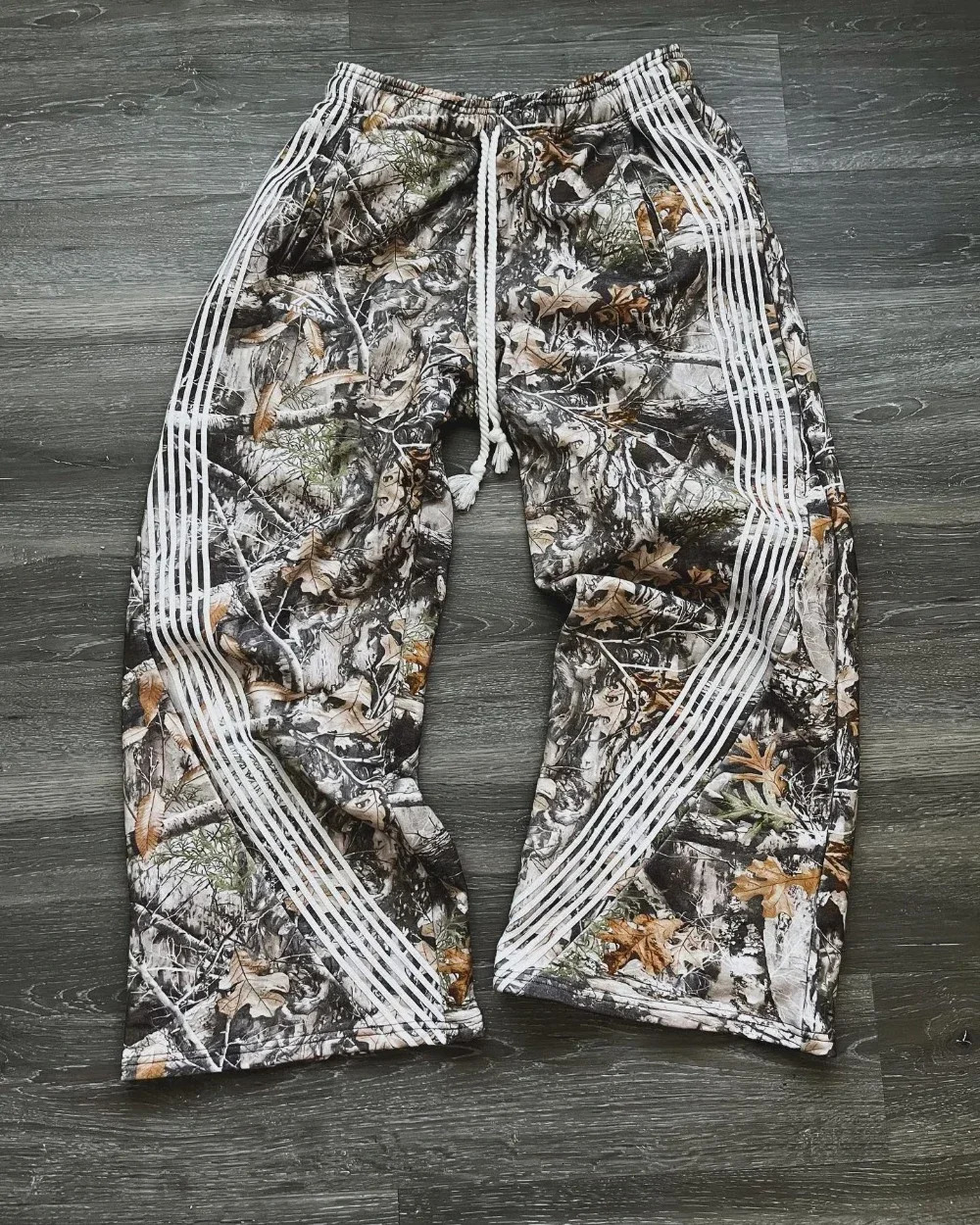 Streetwear Women Y2K Pants Gothic Hip Hop Retro Camo Graphic Baggy Casual Pants Womens Mens Elastic Waist Jogging Trousers 250304