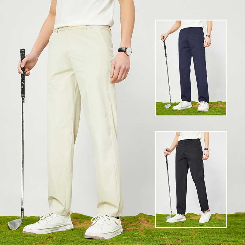 Men's Golf Brand Ice Silk Pants Summer New Korean Edition Trendy Casual Sports Youth Quick Dry Thin Long tracksuit