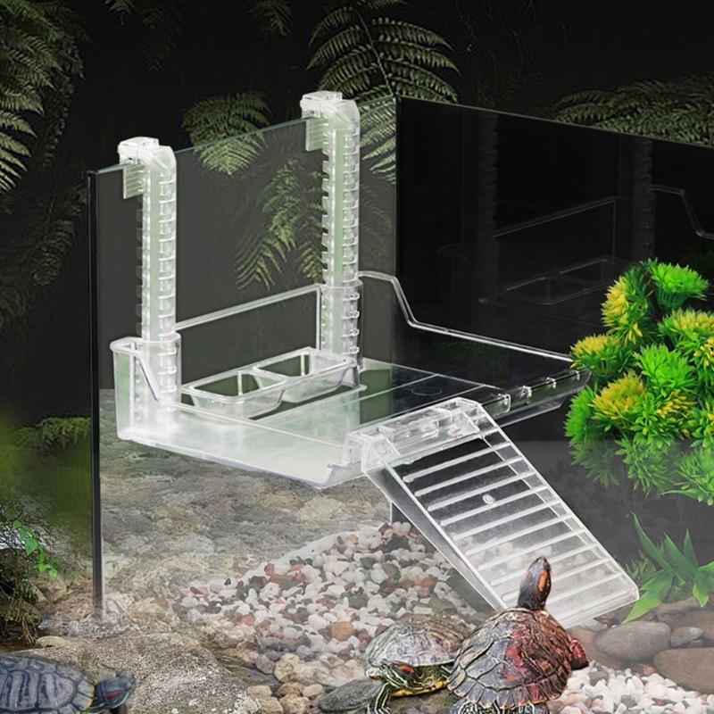 831B Fish Tanks Aquariums Platform Suit Large Acrylic Turtles Basking Platform Ramps