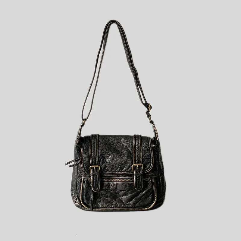High-Quality Shoulder Women's Crossbody Bags Large Capacity Bag Vintage Design Messenger Bags Fashion Motorcycle Bag